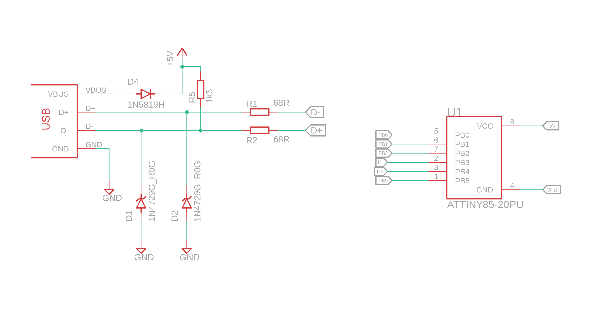 microcontrolador attiny85 circuito gravacao codigo Figura 6 - Circuito de transferência de código do Microcontrolador ATTINY85.